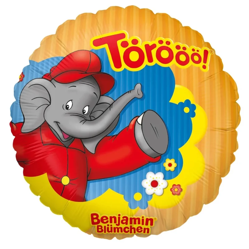 Benjamin Blümchen Heliumballon, leer, 45 cm