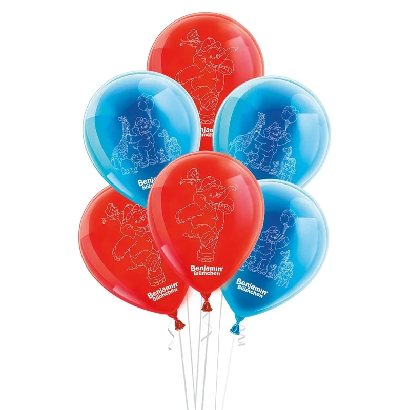 Benjamin Blümchen Luftballons 25 cm, 10 Stück