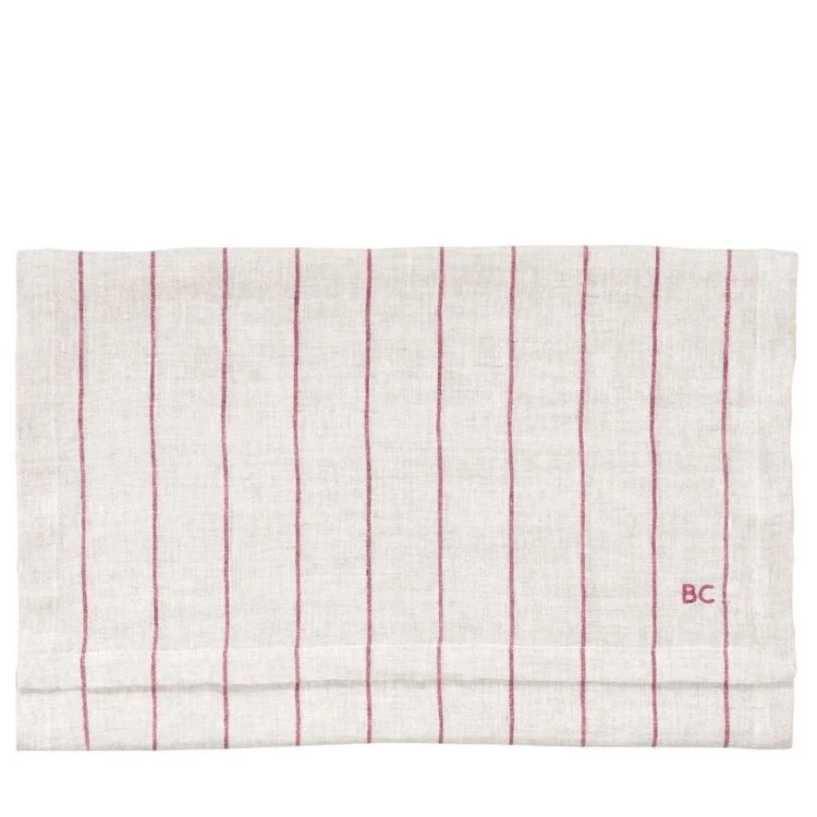 Bastion Collections Tischläufer Natural Stripes in Rose 50 x 160 cm