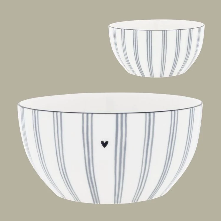 Bastion Collections Schale Blue Stripes mittel