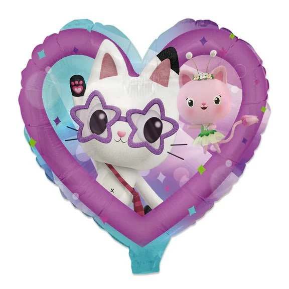Gabby's Dollhouse Heliumballon, herzförmig, leer, 45 cm