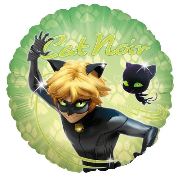 Miraculous Heliumballon Cat Noir (leer) 45 cm