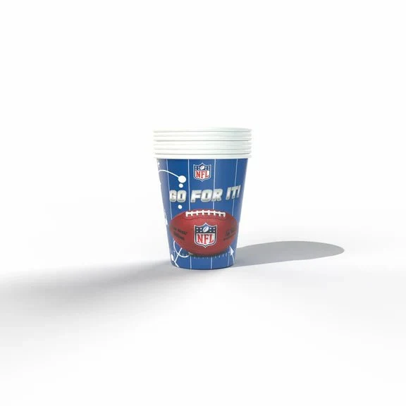 NFL-Becher Blau Rot 250 ml 6 Stück