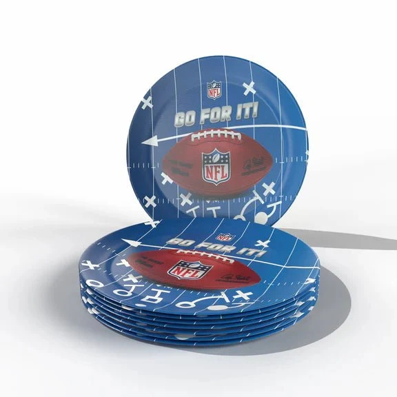 NFL-Schilder Blau Rot 23 cm 6 Stück