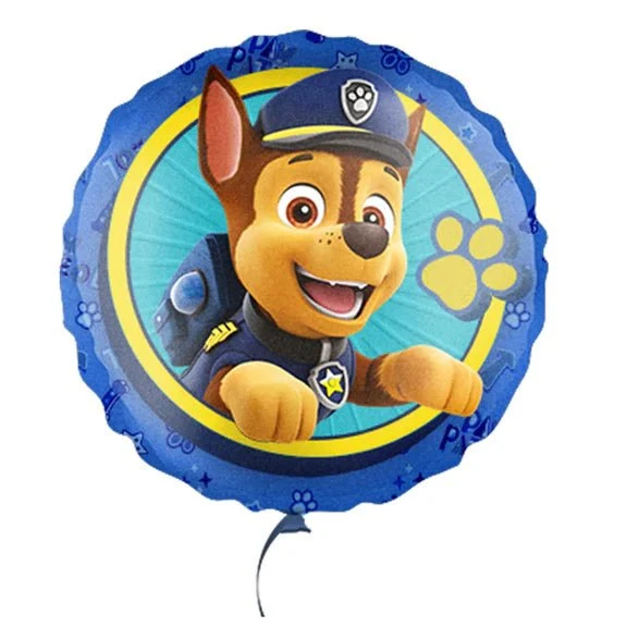Paw Patrol Heliumballon „Chase“ (leer), 45 cm