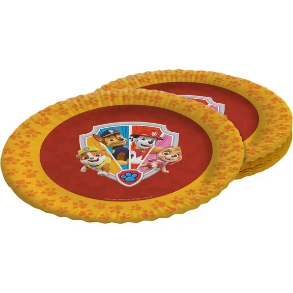 Paw Patrol Schilder, orange, 23 cm, 8 Stück