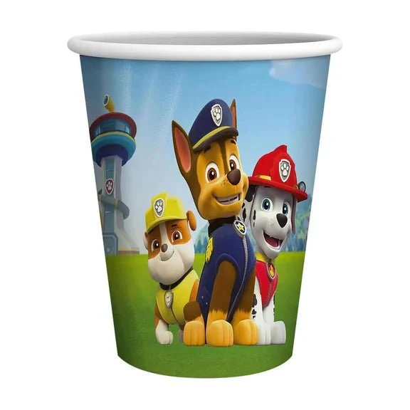 Paw Patrol-Becher, bunt, 250 ml, 8 Stück