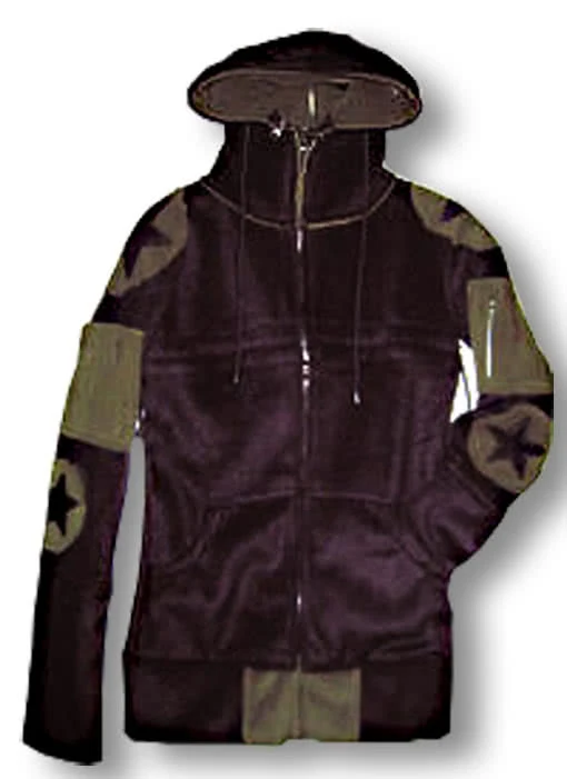 Wandelbare Kapuzen Fleecejacke Damen