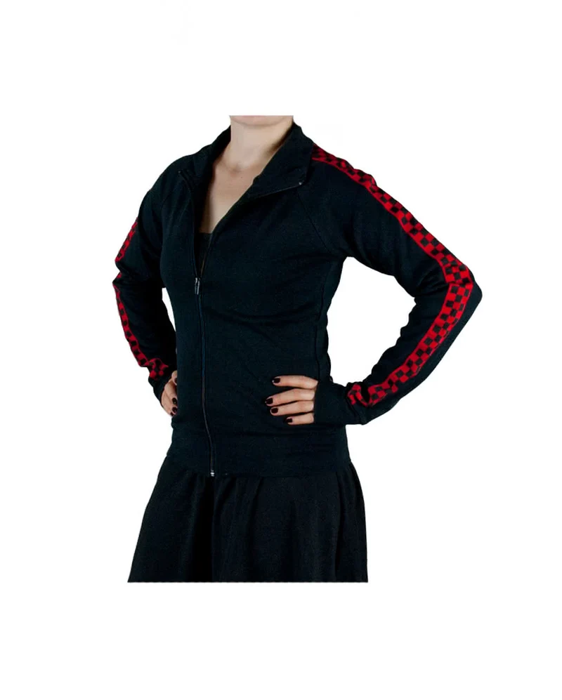 Schwarze Sweatshirt Gothic Jacke