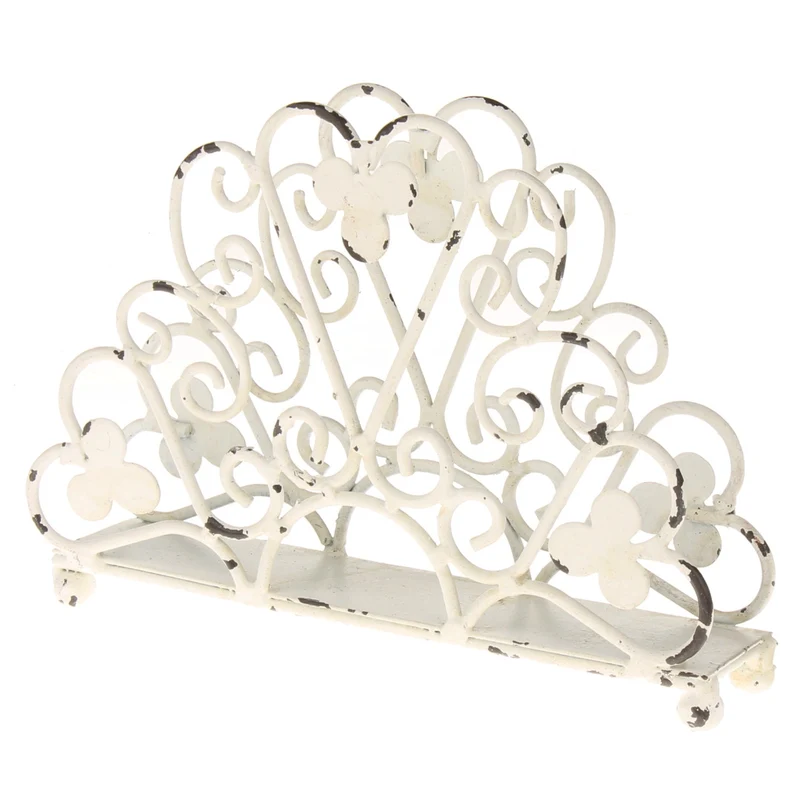 Serviettenhalter Whitewash patiniert Eisen