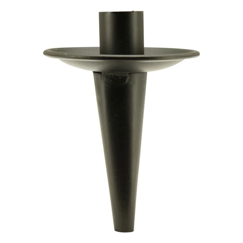 Flaschen-Kerzenhalter, Schwarz - Metall