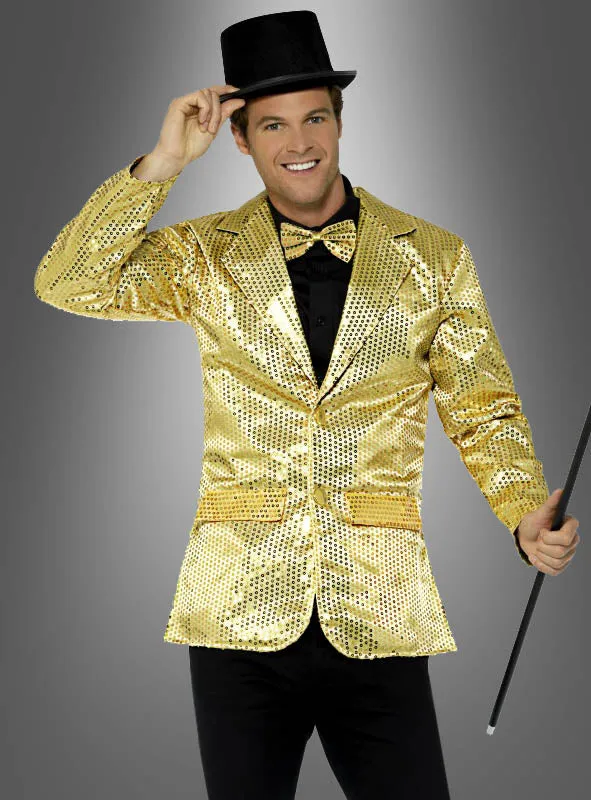 Jackett gold mit Pailletten