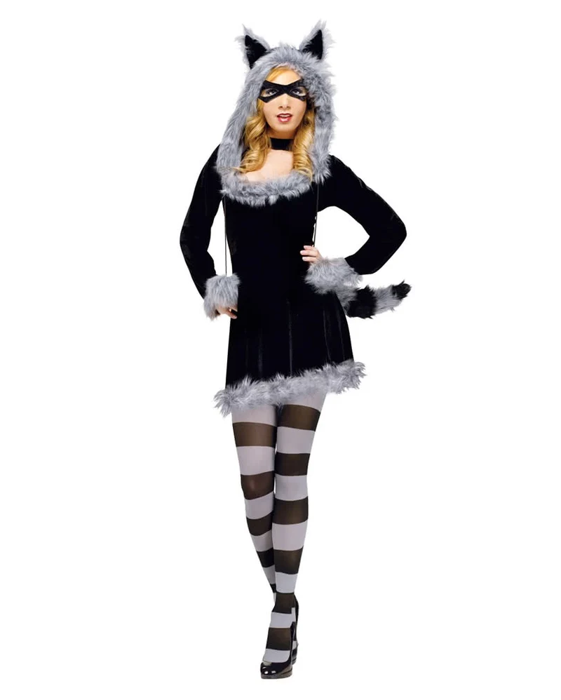 Sexy Waschbär Kostüm