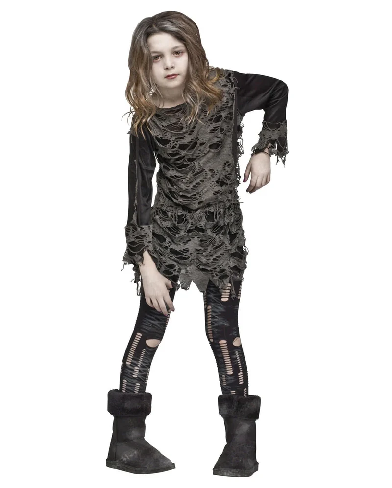 Walking Zombie Kostüm für Mädchen