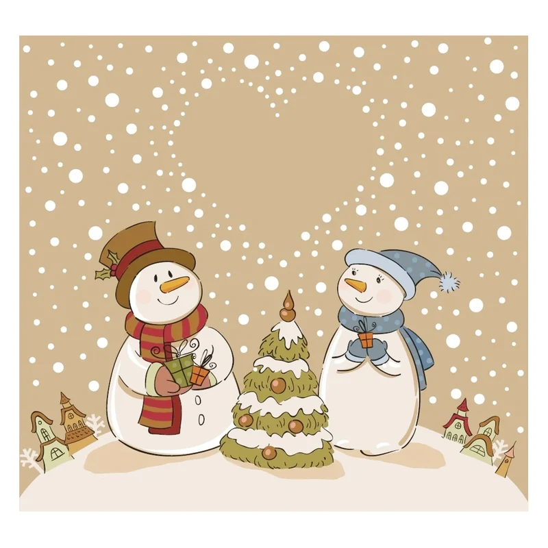 Servietten Schneemann 40 Stk.