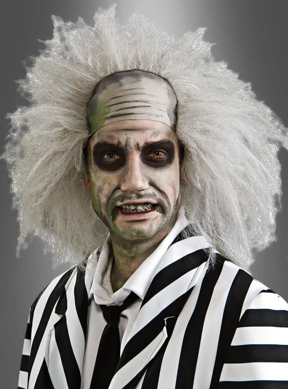 Beetlejuice Perücke mit Stirnglatze