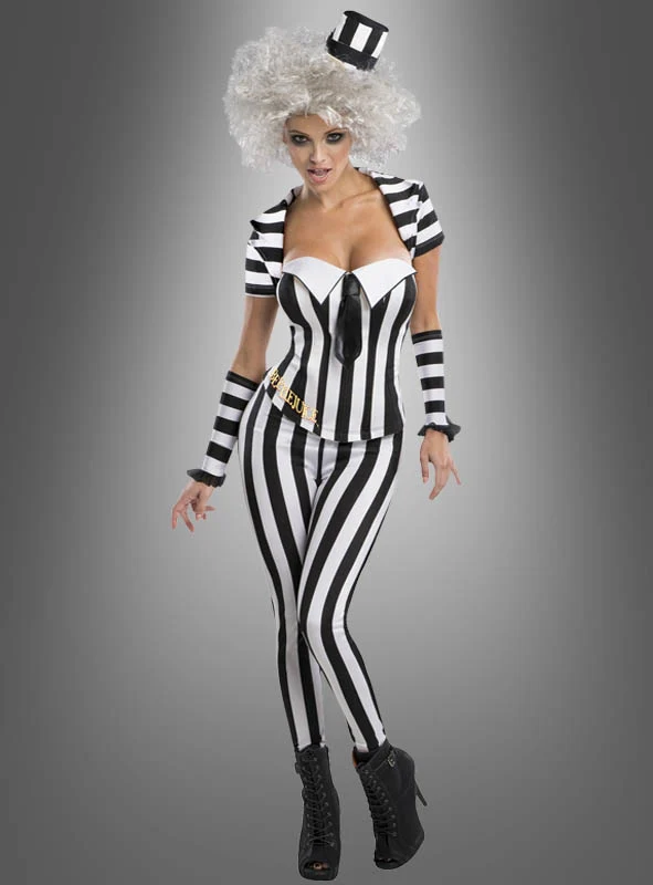 Sexy Beetlejuice Damenkostüm