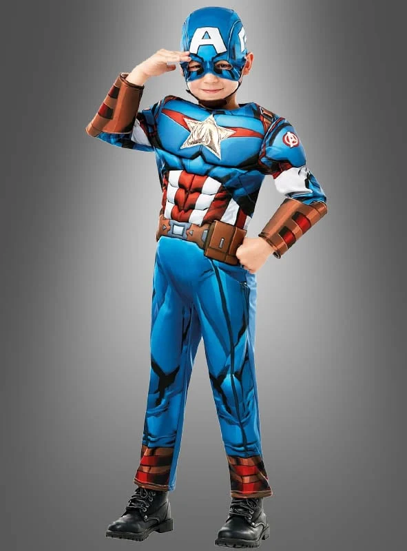Captain America Kostüm Kinder Muskelkostüm deluxe