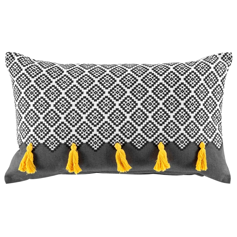Kissen mit Inlet Grau 30x50 cm