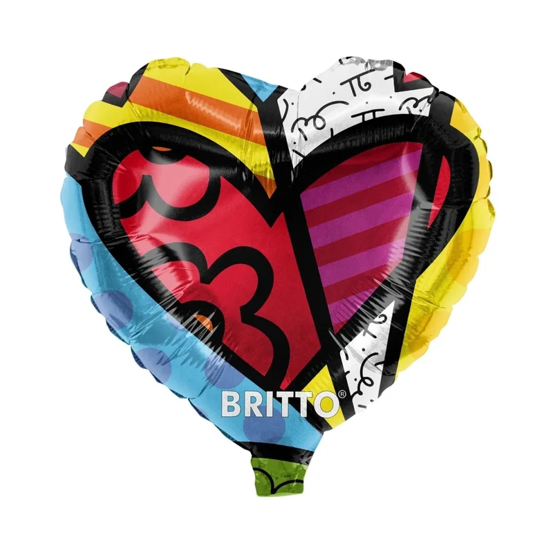 Farbiger Heliumballon „Britto Herz“ (leer)