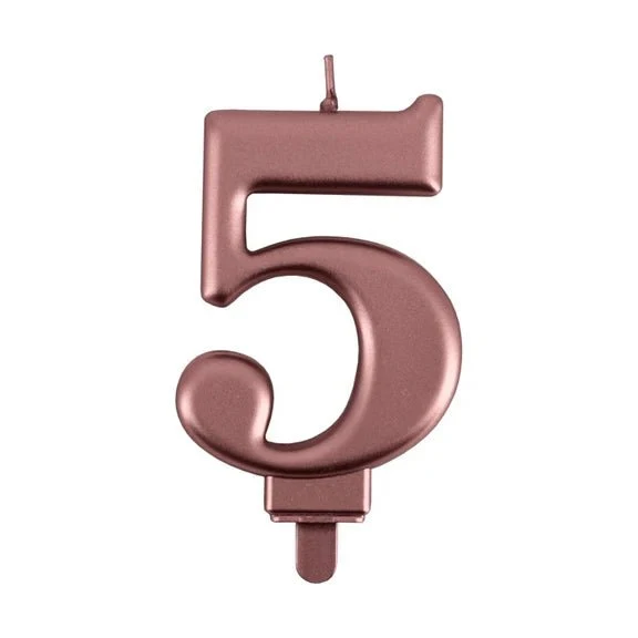 5-Jahres-Kerze in Roségold