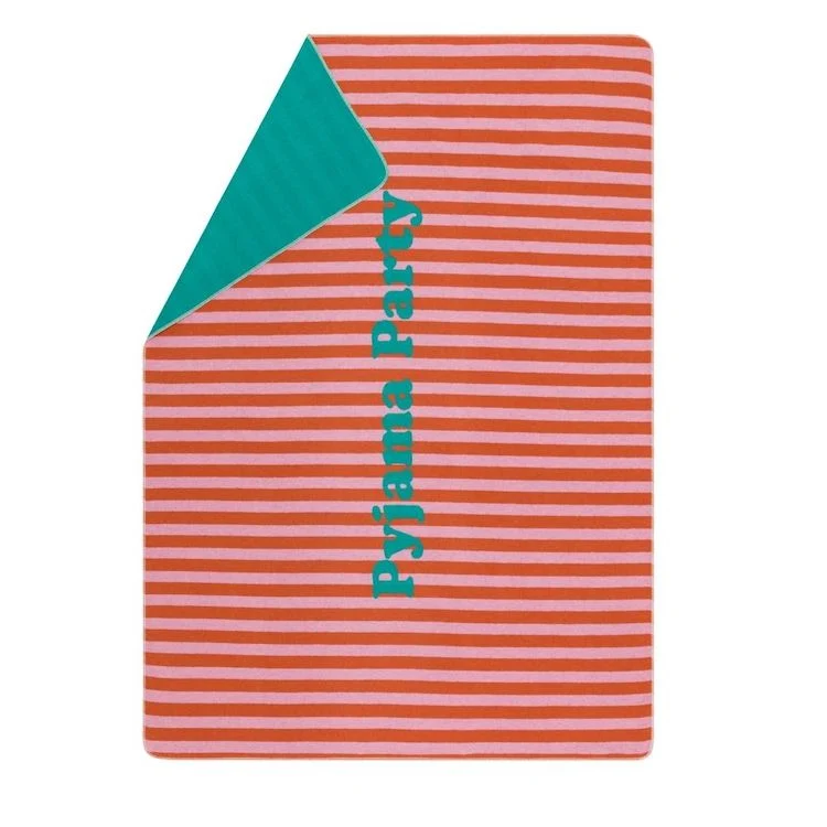 SILVRETTA Flanelldecke Pyjamaparty dunkelorange
