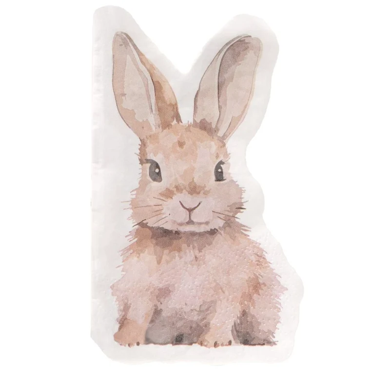 Osterservietten Hase cremeweiß