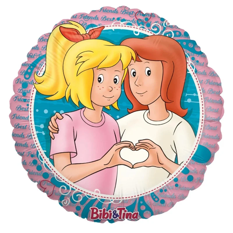 Bibi und Tina – Heliumballon, rund, 45 cm