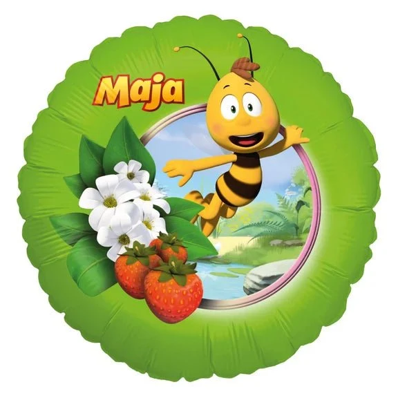 Maya De Bij Heliumballon, grün, leer, 45 cm