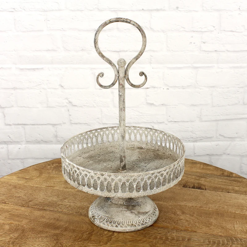 Etagere Metall Antikgrau