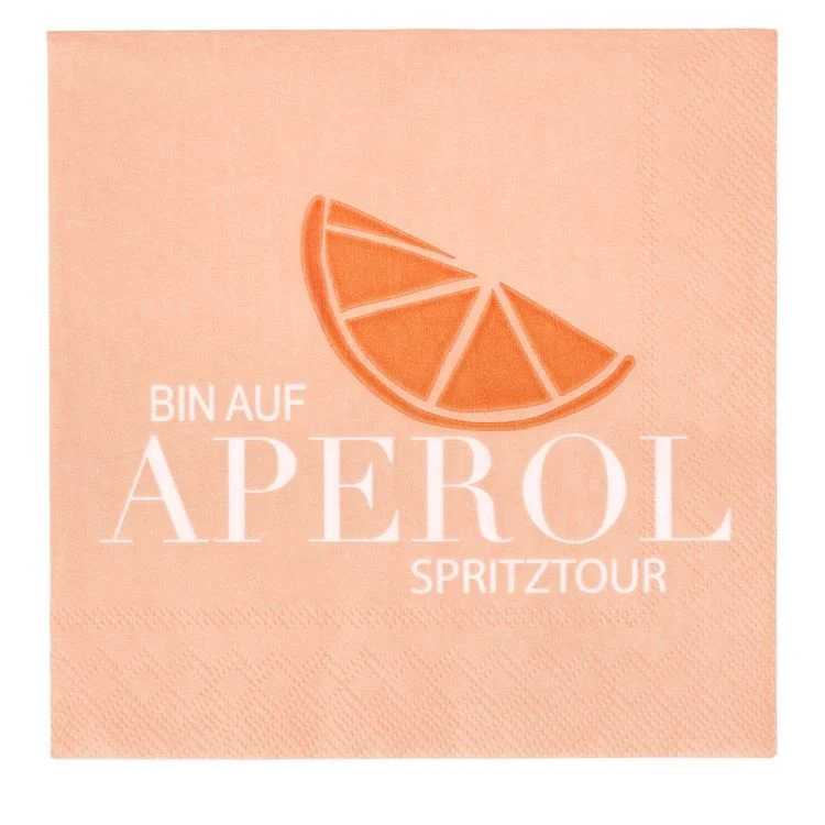 Räder Cocktailservietten Bin auf der Aperol Spritztour