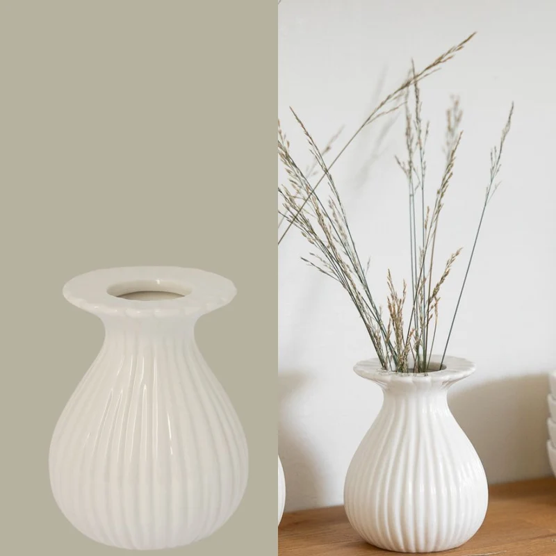 Storefactory Vase VALLBY weiß klein