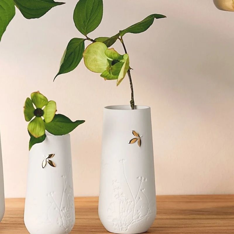Räder Goldblatt Minivase Blatt mittel