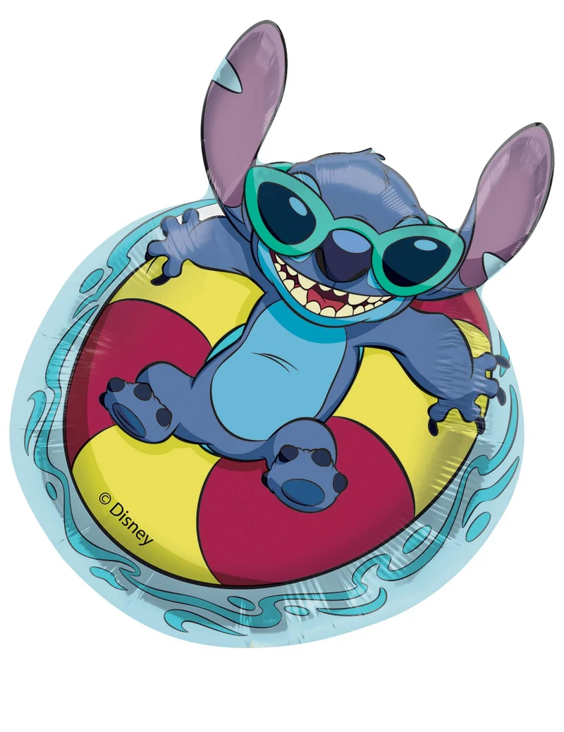 Stitch™ Disney Folienballon Sommer-Design 48 x 61 cm