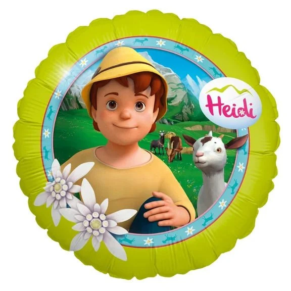 Heidi-Heliumballon, grün, leer, 45 cm
