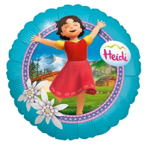 Heidi-Heliumballon, blau, leer, 45 cm