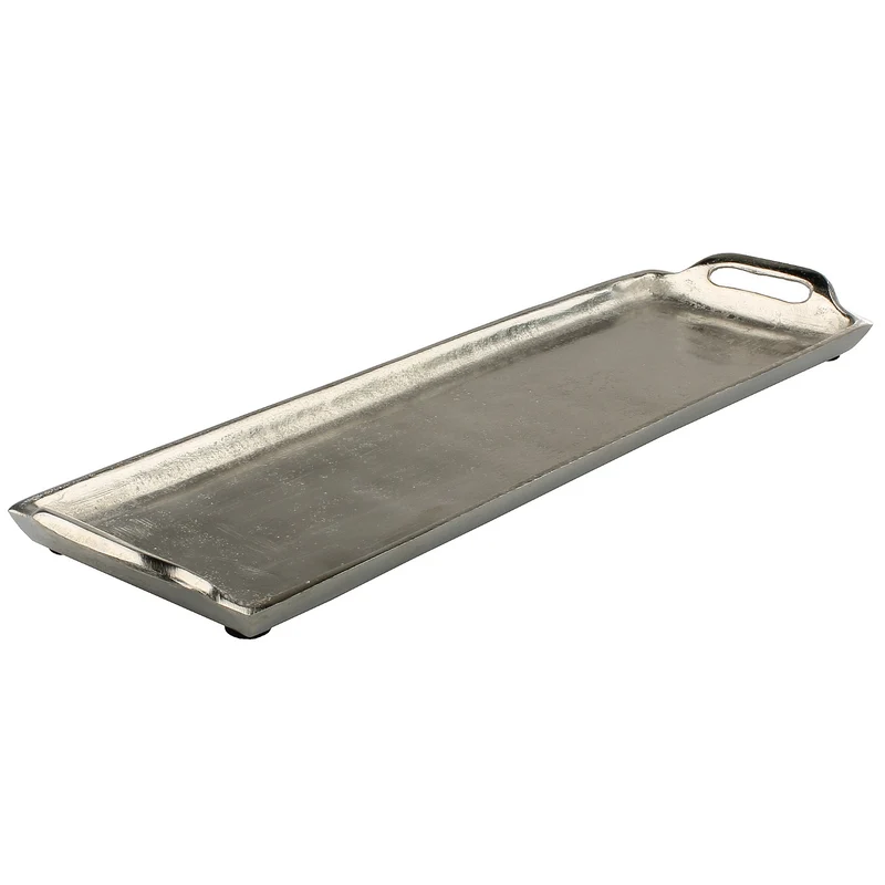 Tablett Silber Schmal 44 cm