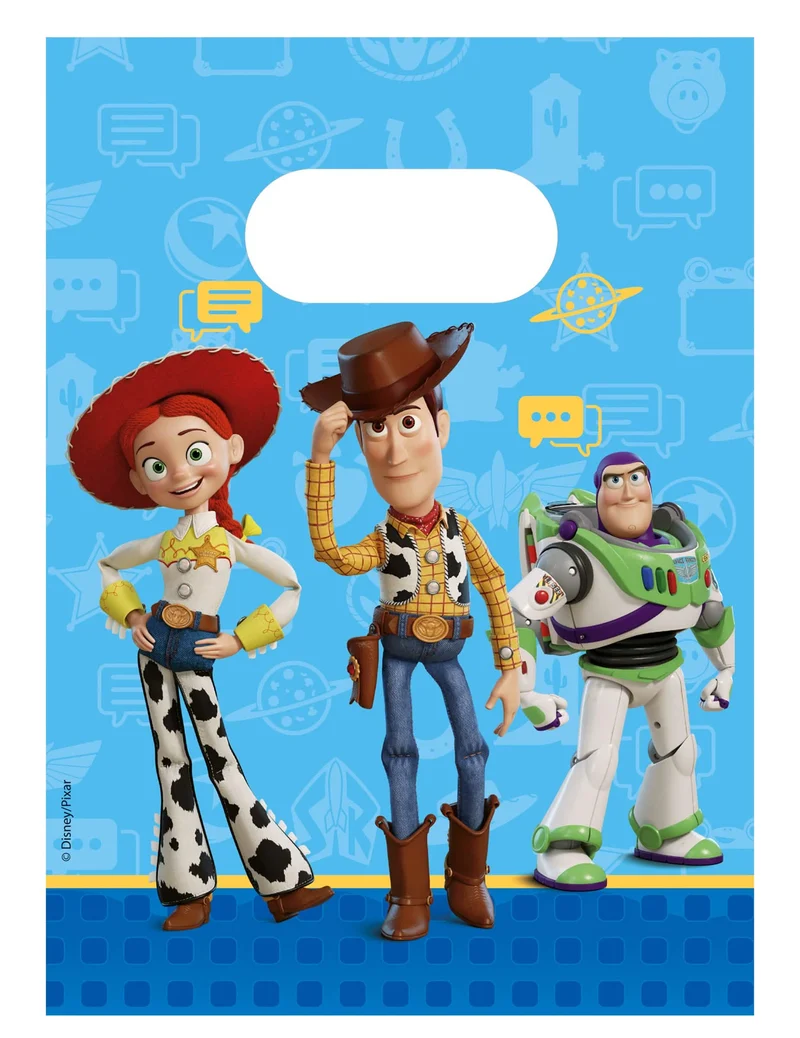 4 Papiertüten Toy Story 5™ für Geburtstagsgeschenke