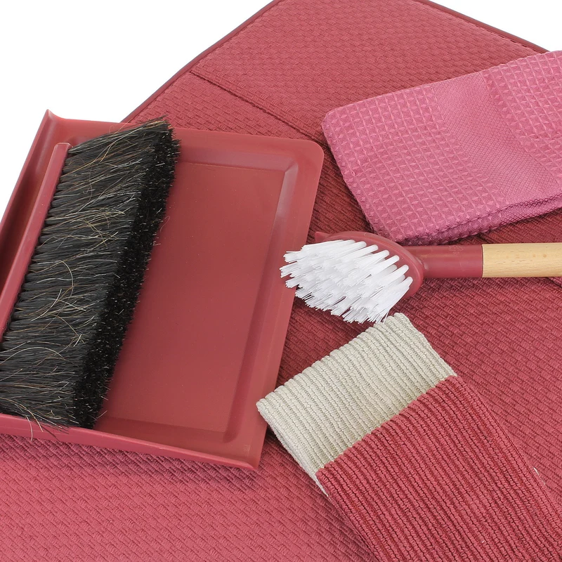 Spülbürste Nylon, Spültücher, Kehrwisch & Abtropmatte Burgund