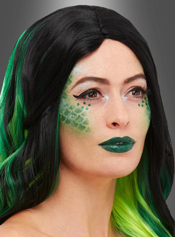 Reptil Make-up Set mit Schuppen Schablone