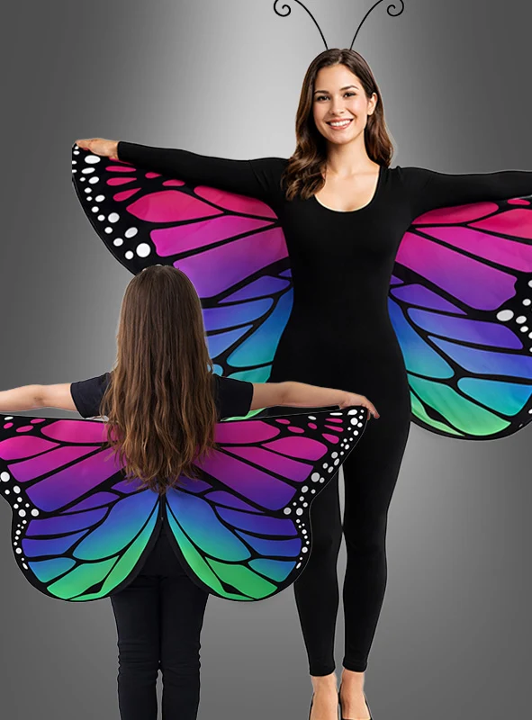 Schmetterlingsflügel lila-bunt