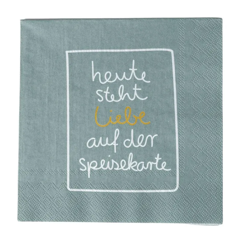 Räder Serviette Heute steht Liebe…