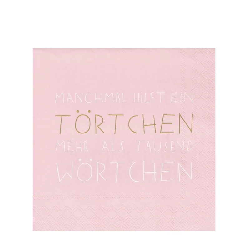 Räder Cocktailservietten Manchmal hilft ein Törtchen