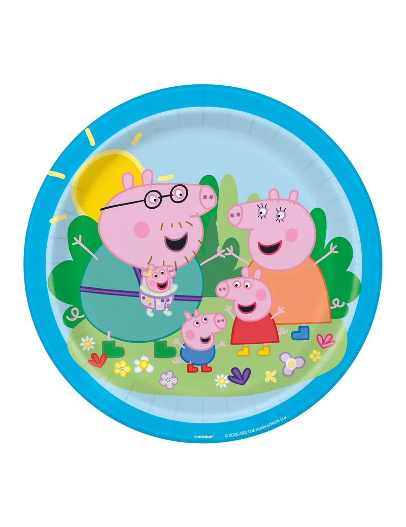 8 Peppa Wutz™ Pappteller 23 cm