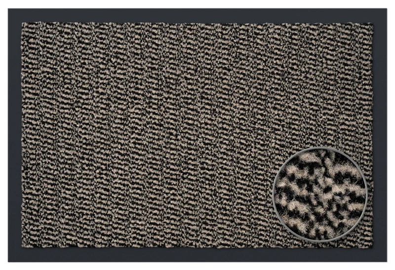 Schmutzfangmatte Sauberlaufteppich beige-schwarz, 60x90 / 90x150 / 120x180 cm