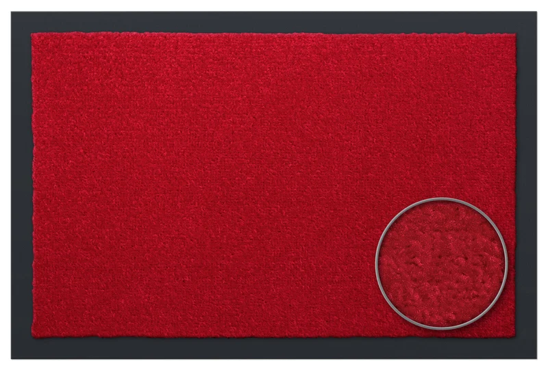 Schmutzfangmatte Sauberlaufteppich rot, 60x90 / 90x150 / 120x180 cm