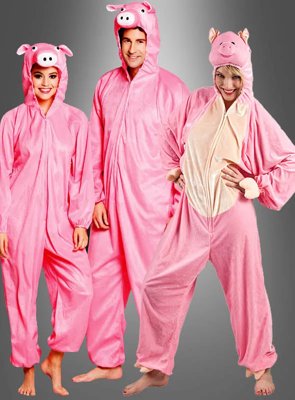 Schwein Kostüm rosa Erwachsene
