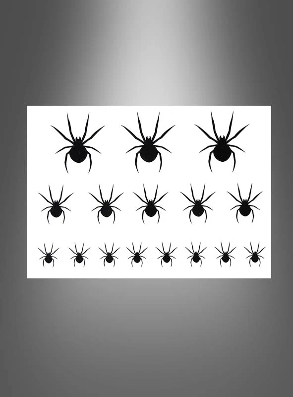 Tattoos Spinne oder Fledermaus je 32 Stück