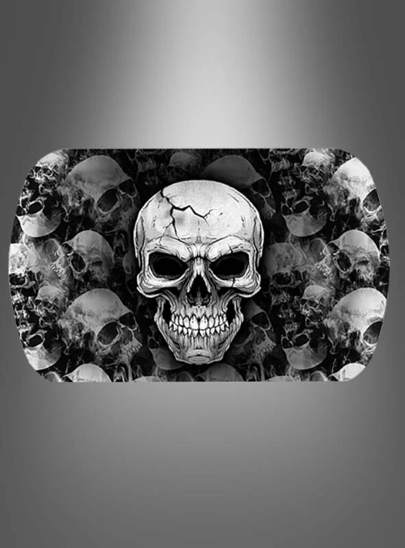 Halloween Tablett 39x24,5cm Totenkopf