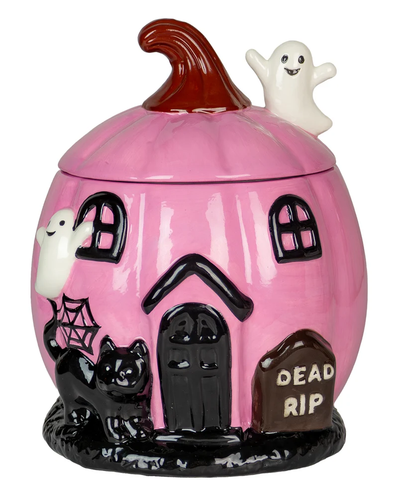 Summerween Kürbis Keksdose Pink 18cm
